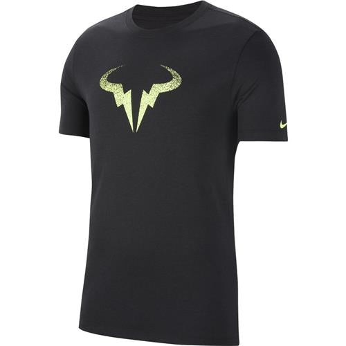 Nike Rafa Dri-Fit Cotton Tee (Black/Lime)