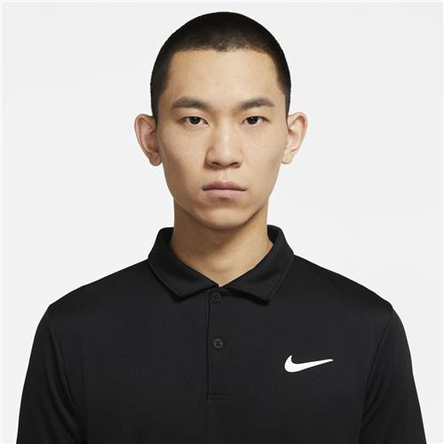 Nike Court Mens Dri-Fit Victory Polo (Black/White)