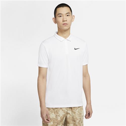 Nike Court Mens Dri-Fit Victory Polo (White/Black)