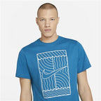 Nike Mens Oz Slam Court T-Shirt (Green/Abyss)