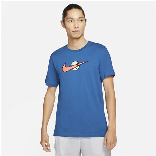 Nike Court Swoosh Tennis Tee (Blue)