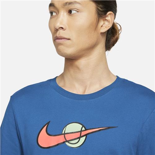 Nike Court Swoosh Tennis Tee (Blue)
