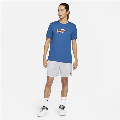 Nike Court Swoosh Tennis Tee (Blue)