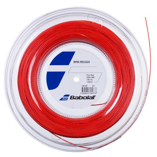 Babolat RPM Rough 125/17 String (Fluro Red) 200m Reel