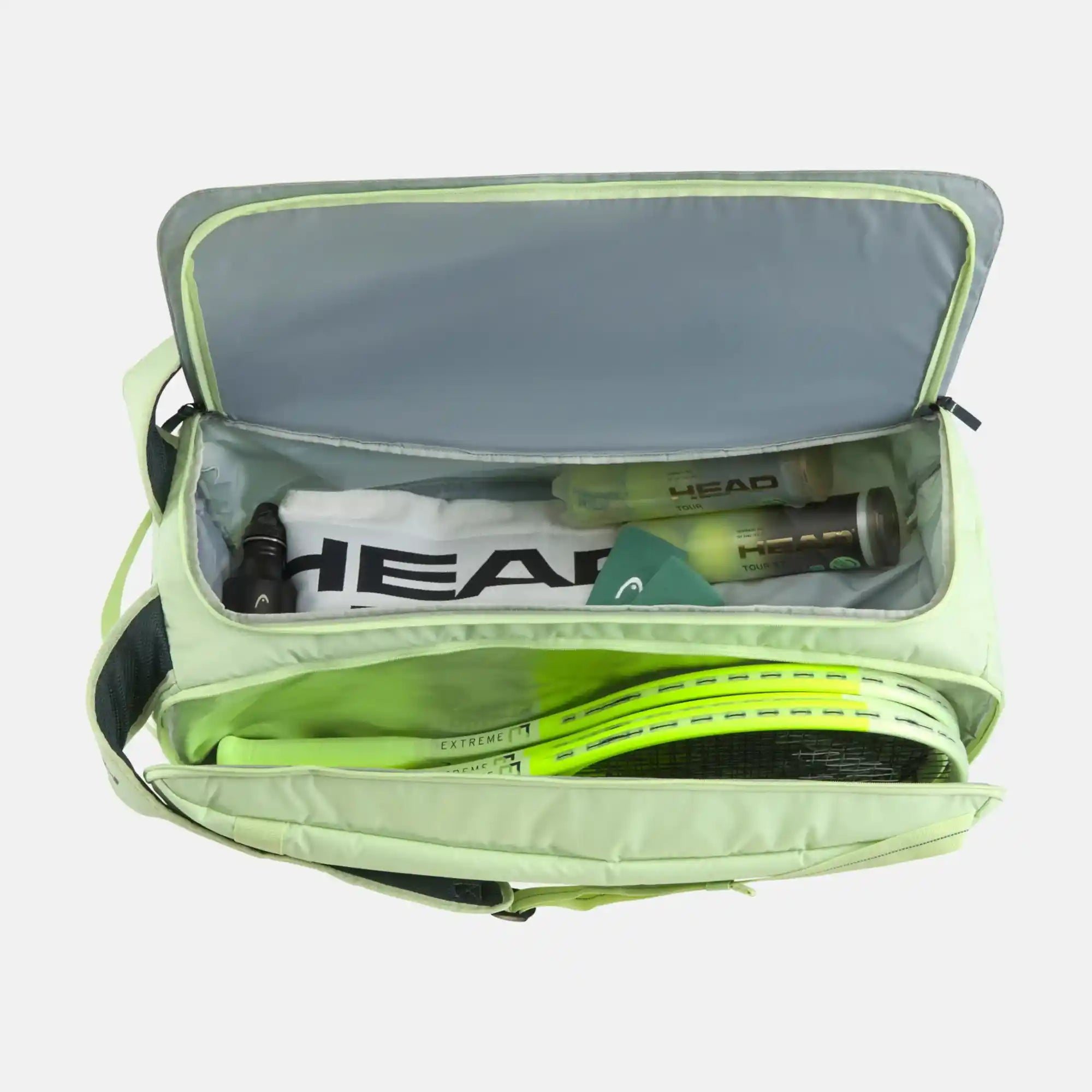 Head Pro Duffle Racquet Tennis Bag L (Liquid Lime/Anthracite)