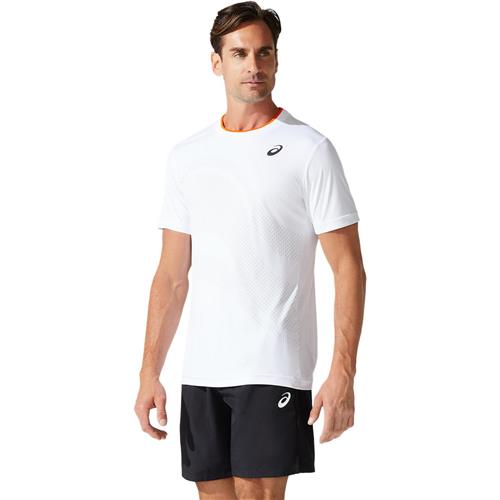 Asics Mens Court M GPX Short Sleeved Top (Brilliant White)