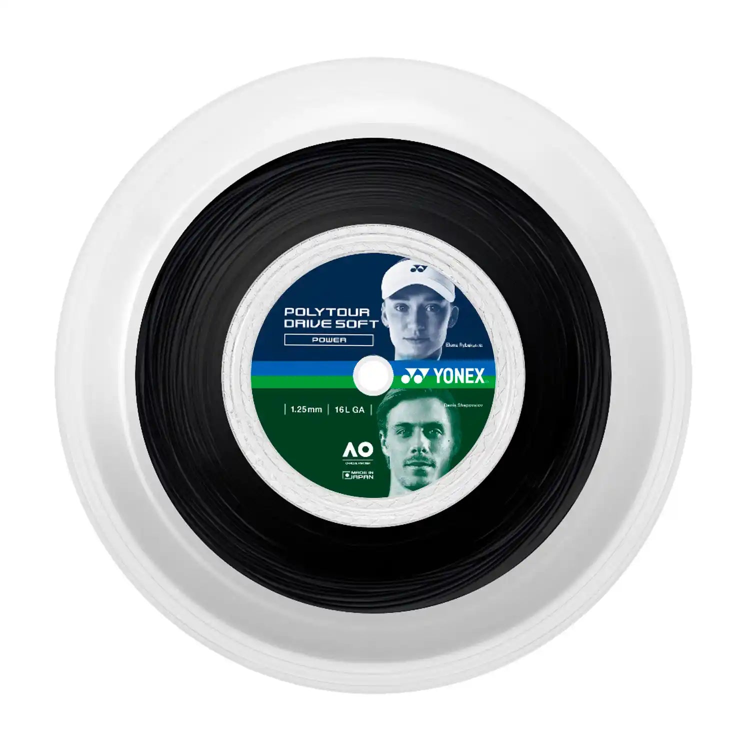 Yonex PolyTour Fire 1.25mm/16L String 200m Reel (Black)