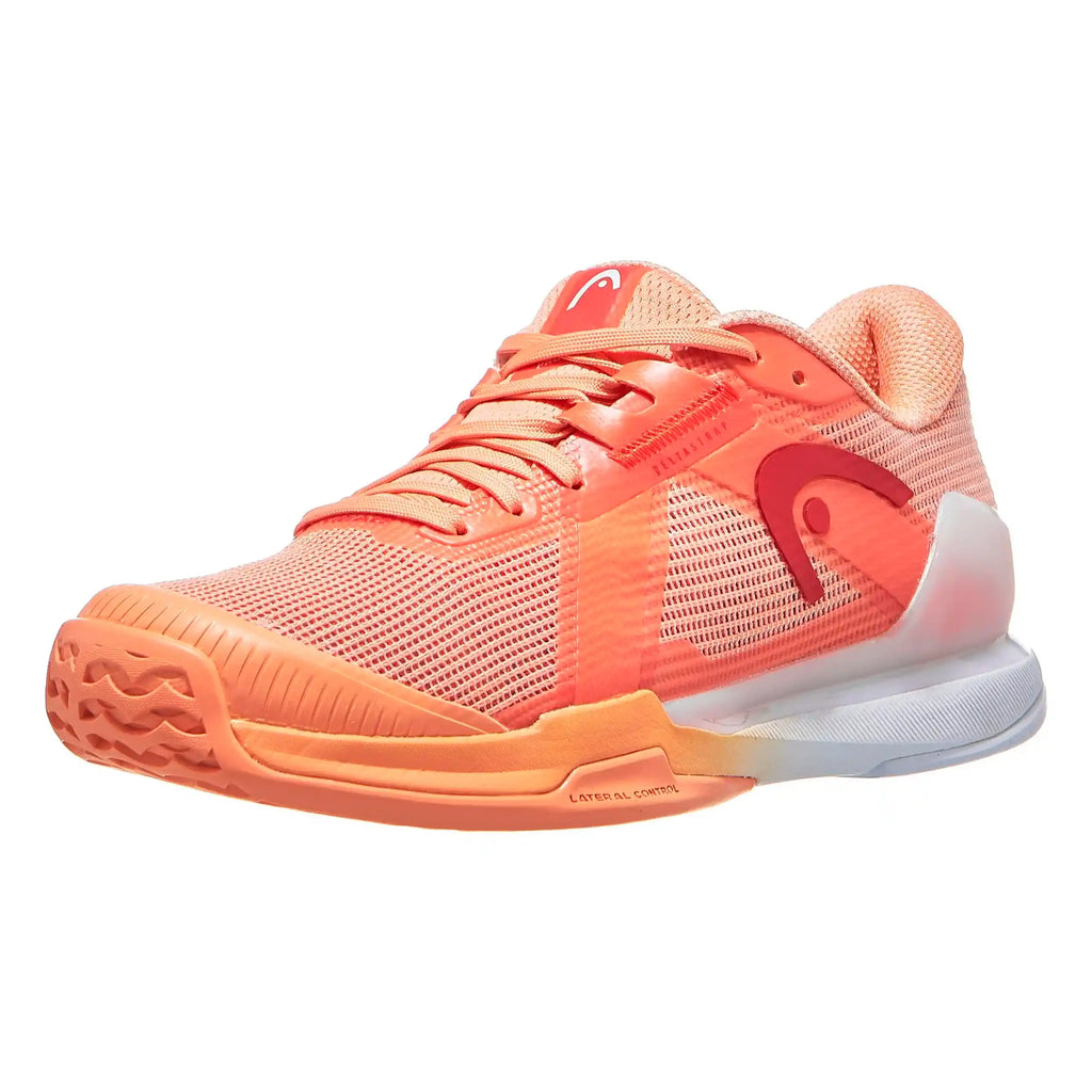 Head Sprint Pro 4.0 Womens Tennis Shoes (Coral/White)