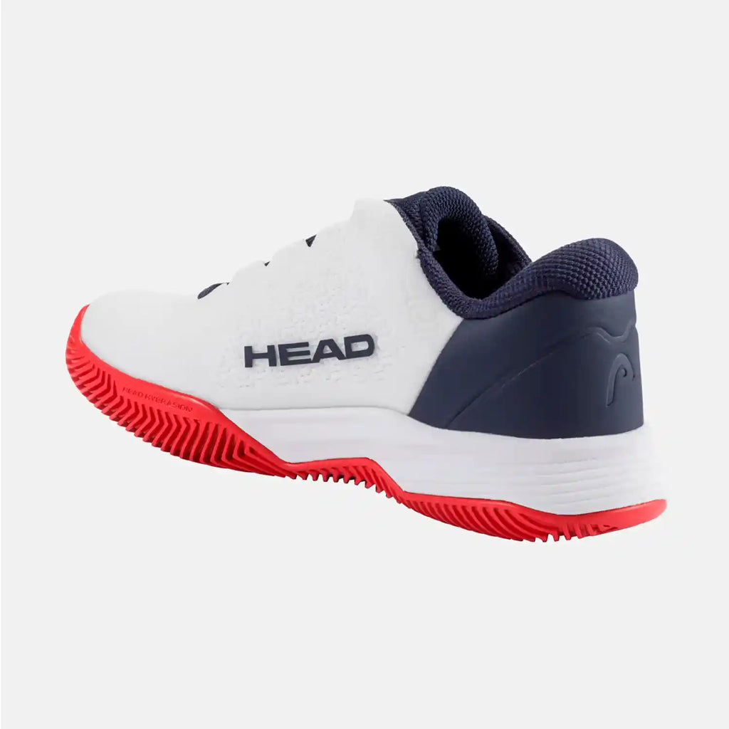 Head Revolt Pro 5.0 Clay Junior Tennis Shoes (White/Navy)