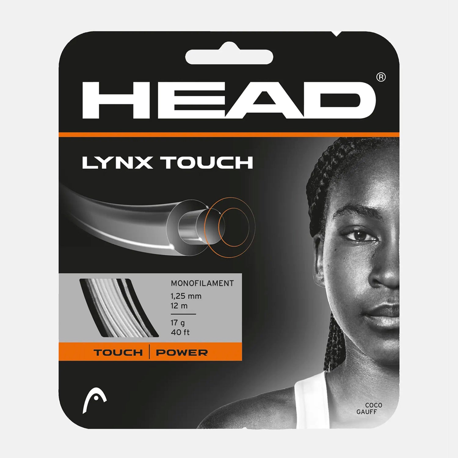 Head Lynx Touch 125/17 String Set (Transparent Black)