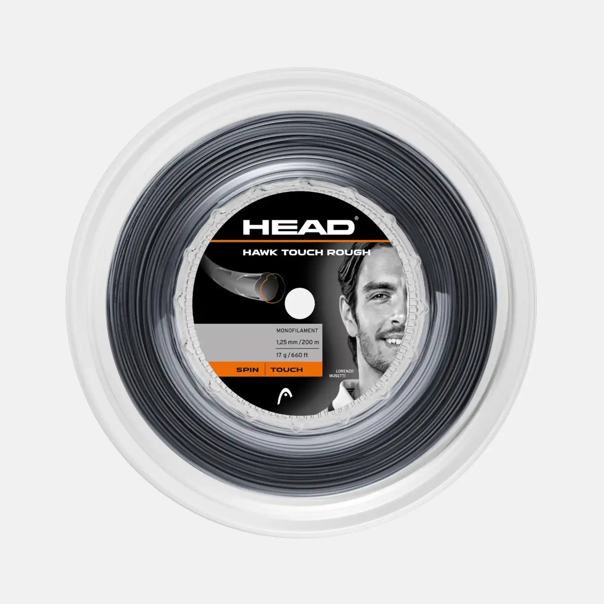 Head Hawk Touch Rough 17g/1.25mm 200m Reel (Black)