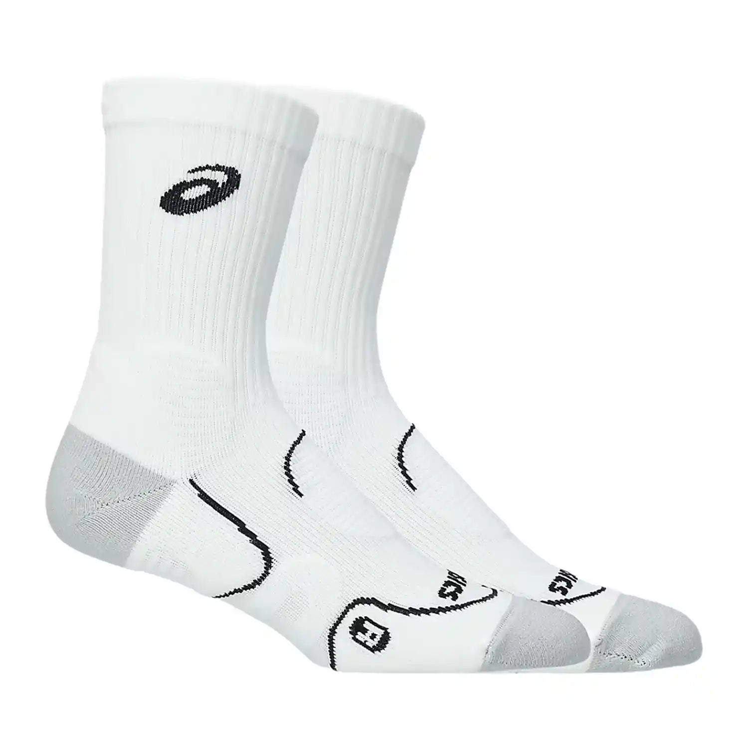 Asics Court+ Tennis Crew Sock (Brilliant White)