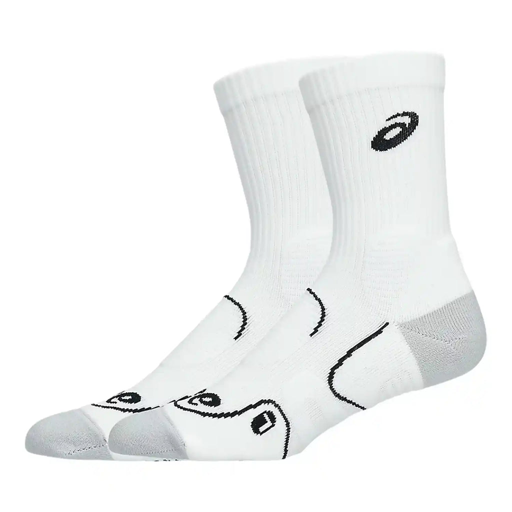 Asics Court+ Tennis Crew Sock (Brilliant White)