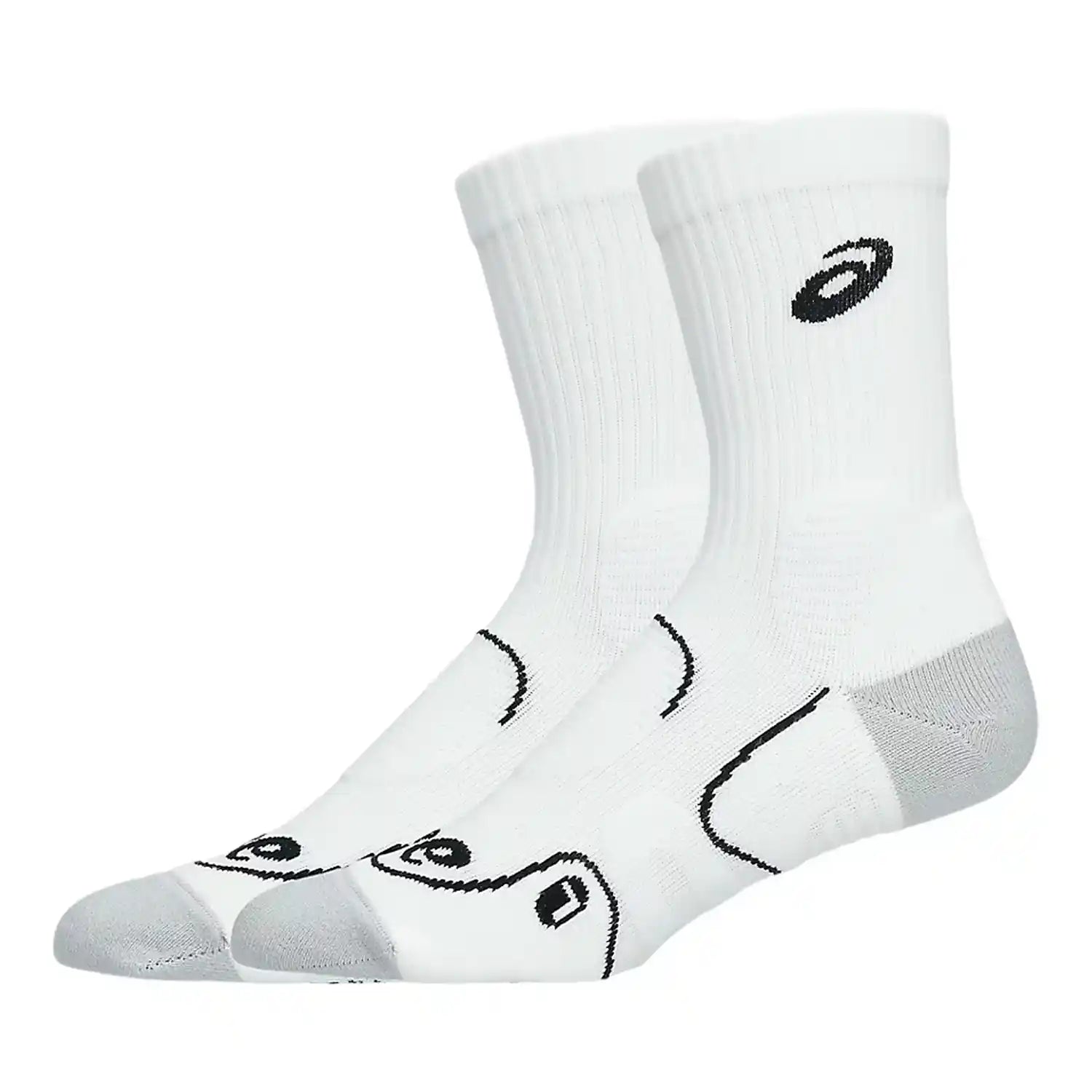 Asics Court+ Tennis Crew Sock (Brilliant White)