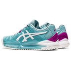Asics Gel-Resolution 8 Womens Shoe (Smoke Blue/White)