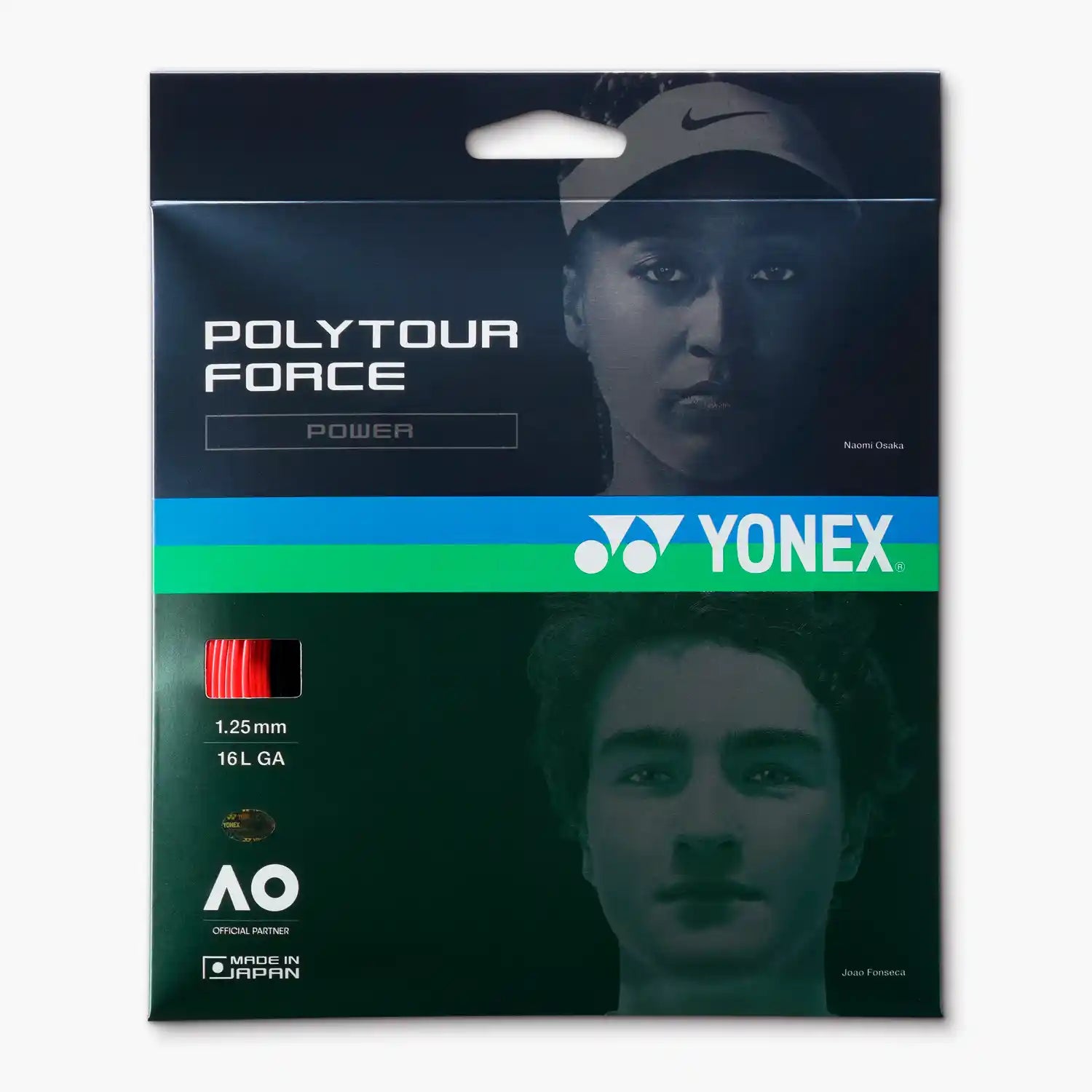 Yonex PolyTour Force 125 String Set (Bright Red)