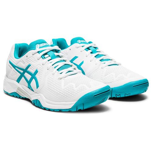 Asics Gel-Resolution 8 GS Kids Shoe (White/Lagoon)