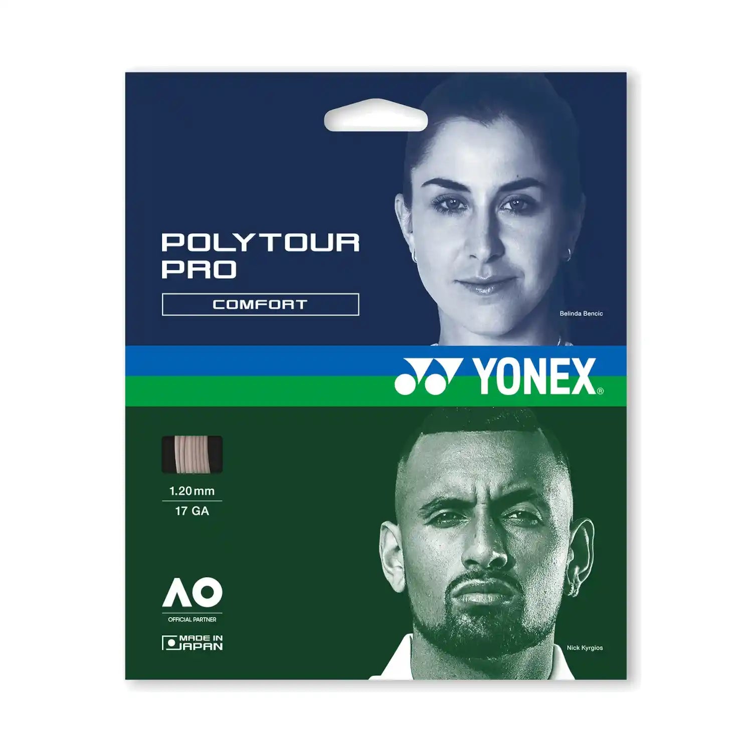 Yonex PolyTour Pro 1.20mm/17 12m Set (Warm Gray)