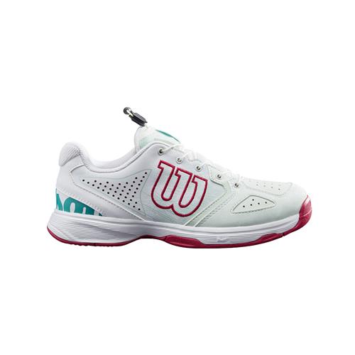 Wilson Kaos Junior QL Girls Tennis Shoes (S Sea/White/Sangria)