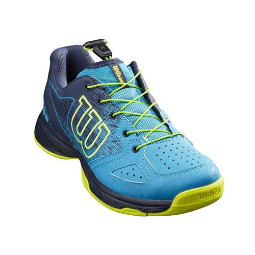 Wilson Kaos Junior QL Tennis Shoes (Barr Reef/Navy Blazer/Lime Pop)