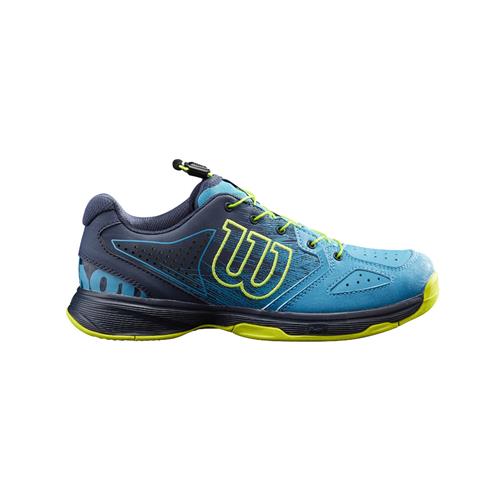 Wilson Kaos Junior QL Tennis Shoes (Barr Reef/Navy Blazer/Lime Pop)