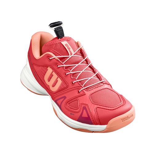 Wilson Rush Pro JR QL Junior Shoe (Cayenne/White)