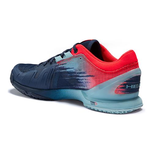 Head Sprint Pro 3.0 Mens Tennis Shoes (Dress Blue/Neon Red)