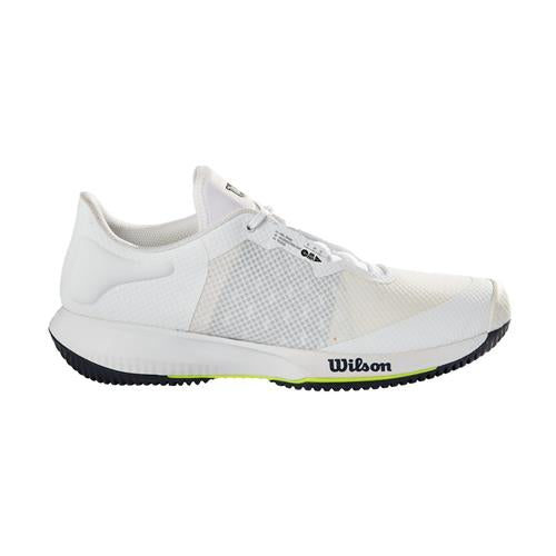 Wilson Kaos Swift Mens Tennis Shoes (White/Outer Space/Safety Yellow)