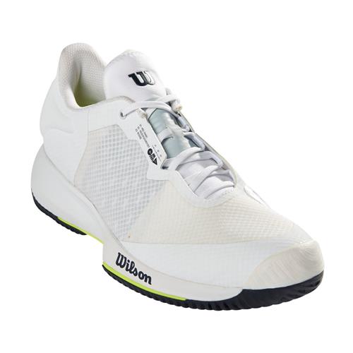 Wilson Kaos Swift Mens Tennis Shoes (White/Outer Space/Safety Yellow)