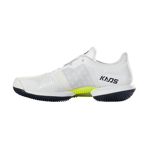 Wilson Kaos Swift Mens Tennis Shoes (White/Outer Space/Safety Yellow)