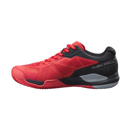 Wilson Rush Pro 3.5 Clay Mens Tennis Shoes (Infrared/Black/Pearl Blue)