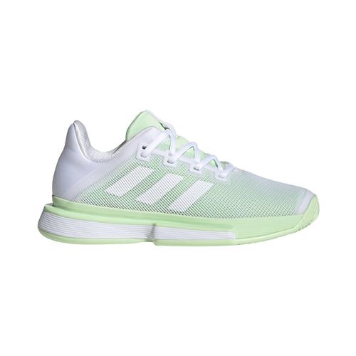 Adidas SoleMatch Bounce Womens Shoe (White/Lime)