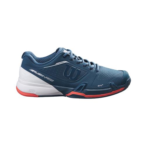 Wilson Rush Pro 2.5 2021 Womens Tennis Shoes (Majolica Blue,White,Hot Coral)