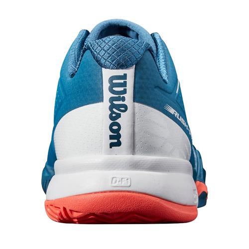 Wilson Rush Pro 2.5 2021 Womens Tennis Shoes (Majolica Blue,White,Hot Coral)