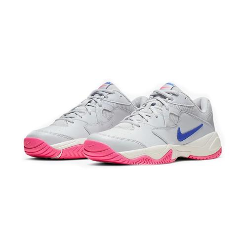 Nike Court Lite 2 Womens Shoe (Platinum/Blue)