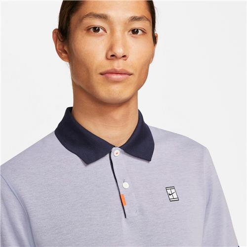 Nike Court Mens Polo Slam Slim (Indigo Haze/Obsidian)