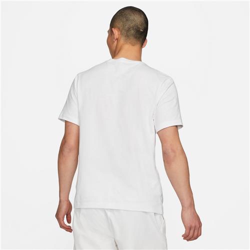 Nike Court Mens Seasonal Tee (White/Martian Sunrise)