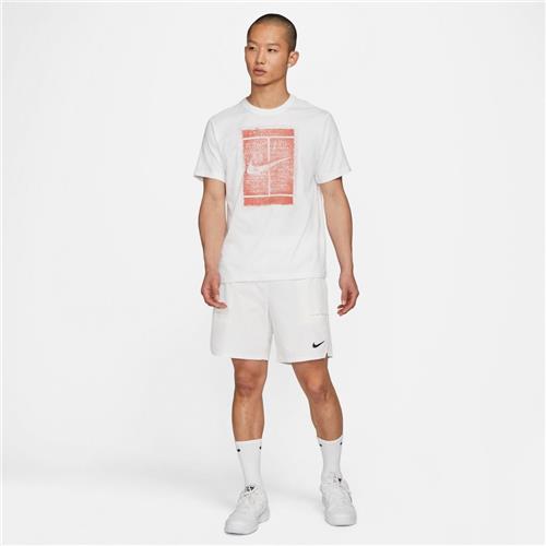 Nike Court Mens Seasonal Tee (White/Martian Sunrise)