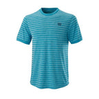 Wilson Mens Stripe Crew (Barrier Reef/White)