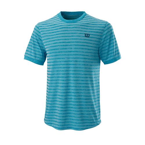 Wilson Mens Stripe Crew (Barrier Reef/White)