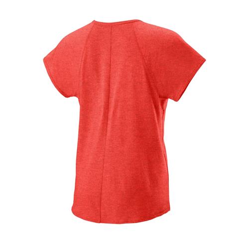 Wilson Womens Training V-Neck Tee (Hot Coral)