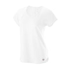 Wilson Womens Training V-Neck Tee (White)