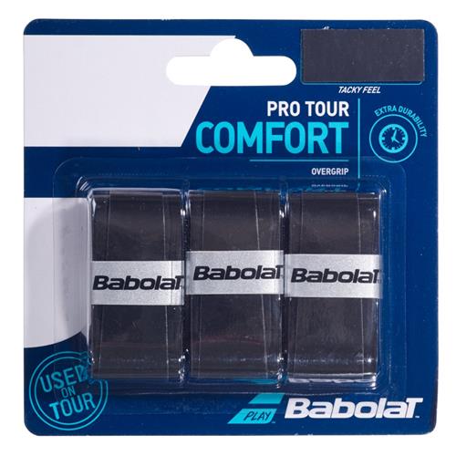 Babolat Pro Tour Comfort Overgrip 3pk (Black)