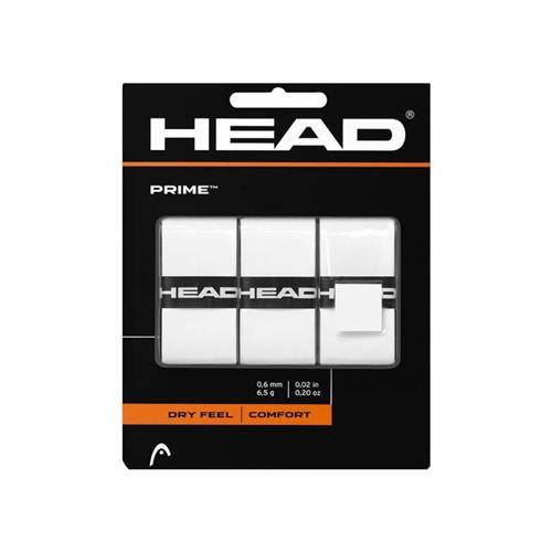 Head Prime Comfort Overgrip 3pk (White)