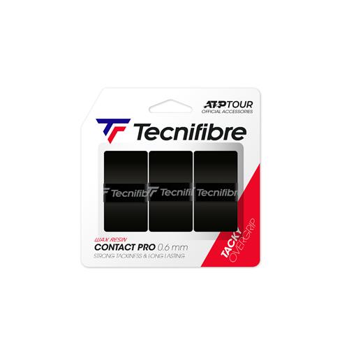 Tecnifibre Contact Pro Soft Overgrip 3pk (Black)