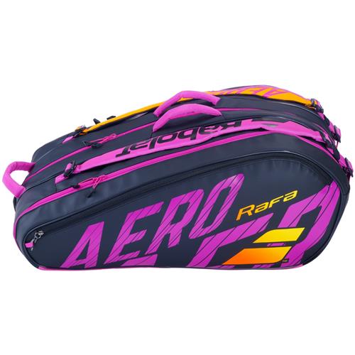 Babolat Pure Aero RAFA 12 Racquet Tennis Bag (Black/Orange/Purple)