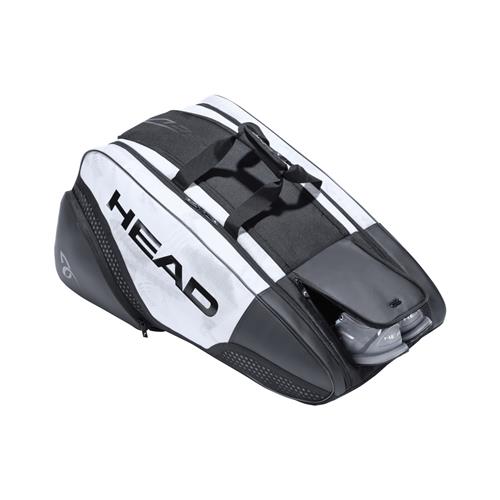 Head Djokovic 12 Racquet Monstercombi 2021 Model (White/Black)