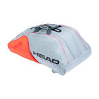 Head Radical 12 Racquet Monstercombi Tennis Bag 2021 (Grey/Orange)