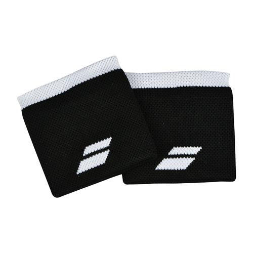 Babolat Logo Wristband 2 Pack (Black/White)