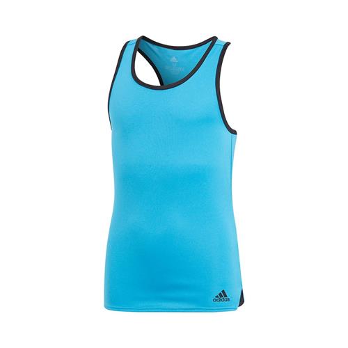Adidas Girls Club Tank (Shock Cyan)